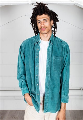 VINTAGE J.S.A BAUK CORDUROY LONG SLEEVE UNISEX SHIRT