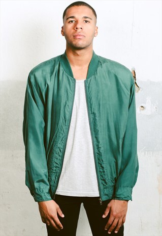 VINTAGE SILK BOMBER JACKET
