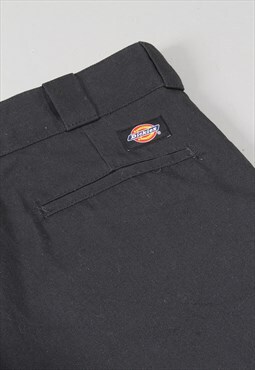 Vintage Dickies Canvas Trousers Black Skater Cargo Pants W48
