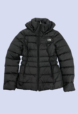 Black Padded Quilted Casual Hooded Slim Fit Outdoor Coat