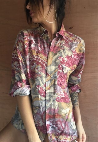 OVERSIZED RETRO 90S 80S VINTAGE UNISEX FESTIVAL SHIRT