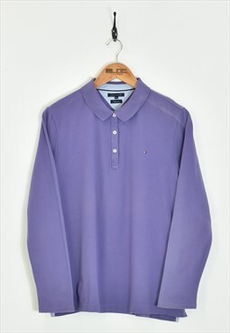 Vintage Women's Tommy Hilfiger Polo T-Shirt Purple XXLarge