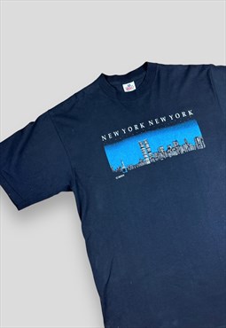 Vintage 00s new york city black tshirt