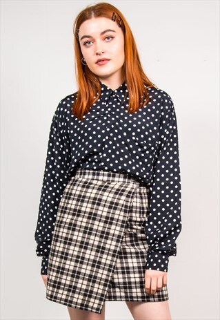 VINTAGE 90'S TARTAN CHECK MINI SKIRT