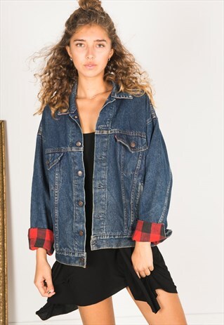 VINTAGE 80S ORIGINAL LEVI'S LINED DENIM JACKET / 1100 / 401