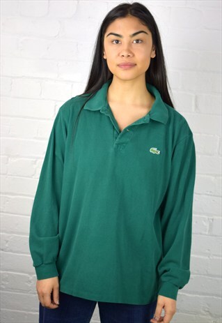 VINTAGE 90'S LACOSTE LONG-SLEEVED POLO TOP