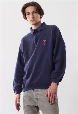 90S VINTAGE MENS NIKE WORLD CUP PULLOVER HALF ZIP SWEATSHIRT
