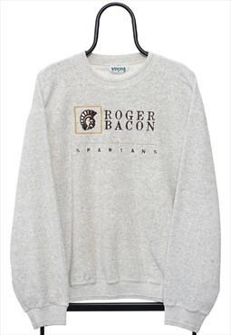 Vintage Roger Bacon Towelling Grey Sweatshirt Womens