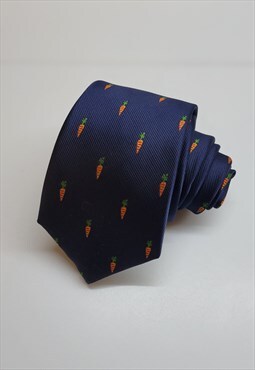 Carrot Pattern Ties in Blue color