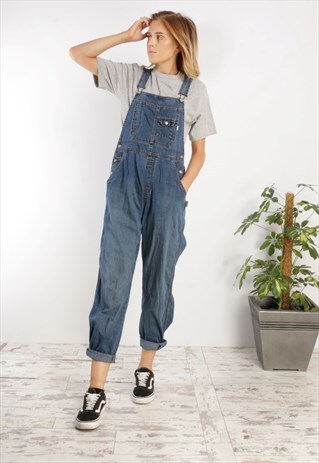 VINTAGE OLD NAVY DENIM DUNGAREES Z55