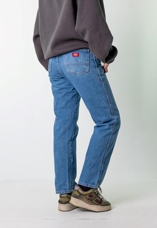 Blue Denim 90s Dickies Cargo Skater Trousers Pants Jeans