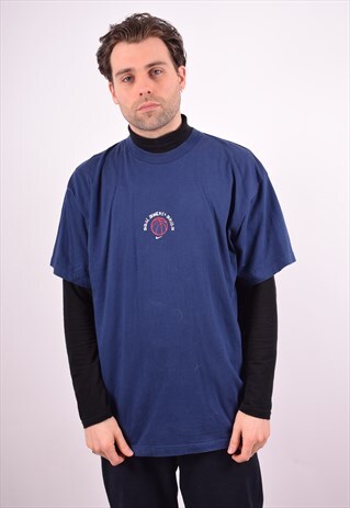 NIKE MENS VINTAGE T-SHIRT TOP XL BLUE 90S