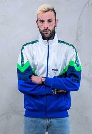 VINTAGE ASICS TRACK JACKET MULTICOLOR A634