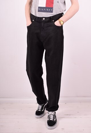 CALVIN KLEIN MENS VINTAGE JEANS W32 L32 BLACK 90S