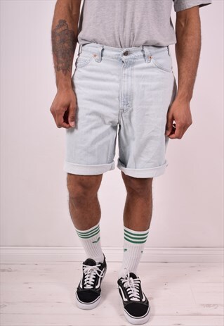 LEVI'S 560 MENS VINTAGE DENIM SHORTS W32 BLUE 90S
