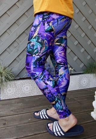 VINTAGE 90S PATTERNED LEGGINGS