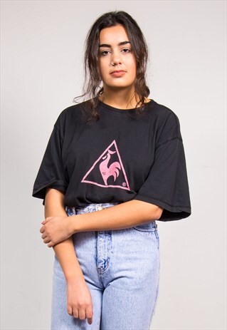 90'S VINTAGE BLACK LE COQ SPORTIF T-SHIRT