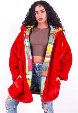 VINTAGE FAUX FUR JACKET J3612