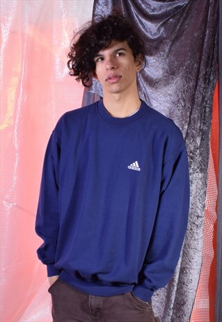 VINTAGE ADIDAS NAVY SWEATSHIRT