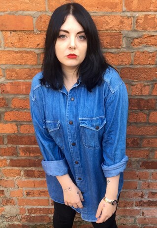 VINTAGE DENIM SHIRT SIZE LARGE