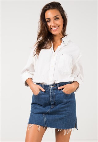 VINTAGE 80S TOMMY HILFIGER SHIRT / S4168