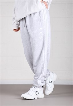Vintage Adidas Joggers in Grey Lounge Trackies Size 16