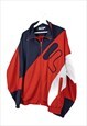 VINTAGE FILA TRACK JACKET IN RED L