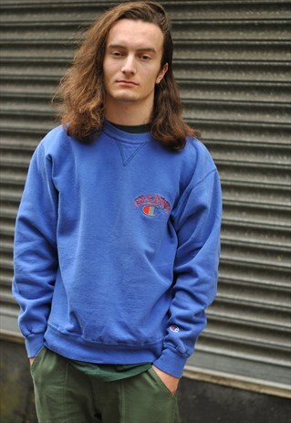 VINTAGE CHAMPION SPELL OUT SWEATER
