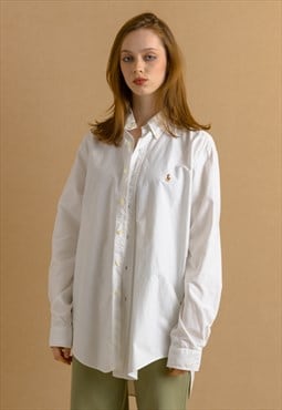 Ralph Lauren White Classic Fit Large Man Shirt 7430