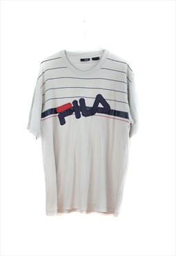 Vintage Fila T-Shirt in White L