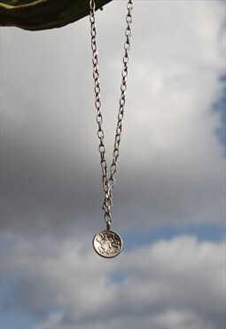 Silver Saint Geaorge unisex chunky chain pendant