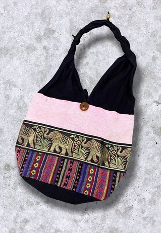 VINTAGE INDIAN ABSTRACT PATTERNED BAG
