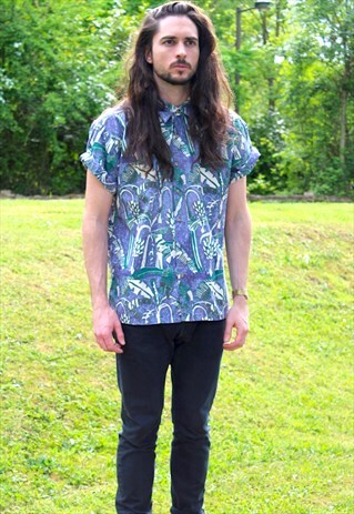 VINTAGE 90S HAWAIIAN USA SHIRT - MEDIUM - FESTIVAL RETRO