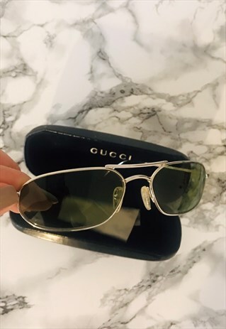 VINTAGE 90S GUCCI OVAL LENSE SUNGLASSES