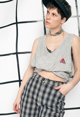 ADIDAS TANK TOP - 90S VINTAGE OVERSIZED SPORTS TOP