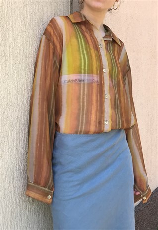 80S TRANSPARENT OVERSIZED SHIRT