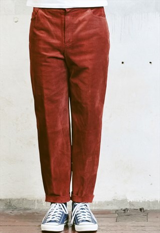 VINTAGE SUEDE LEATHER TROUSERS