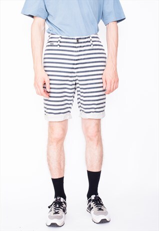 VINTAGE 90S GUESS STRIPED SHORTS ID:6266