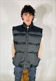 VINTAGE 90S ADIDAS DOWN FEATHER BLACK GILET