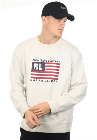 VINTAGE RALPH LAUREN BIG LOGO SWEATSHIRT JUMPER