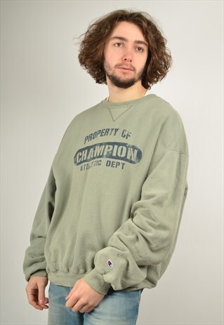 VINTAGE CHAMPION SWEATSHIRT IN GREEN