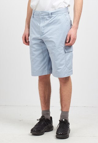 VINTAGE RETRO BLUE LACOSTE SHORTS
