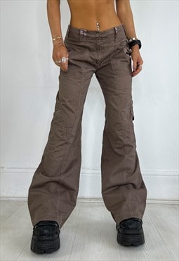 Vintage 90s Cargo Pants Trousers Utility Baggy Army Y2k 