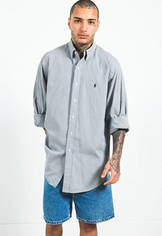 VINTAGE 80S CLASSIC POLO RALPH LAUREN SHIRT / S1090
