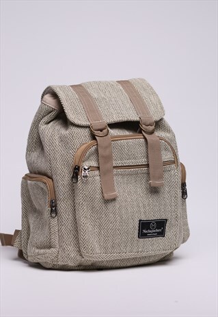 NEPAL HANDMADE BACKPACK 100 NATURAL BOHO COTTON STYLE