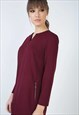 LONG SLEEVE SACK DRESS IN PUNTO DI ROMA FABRIC