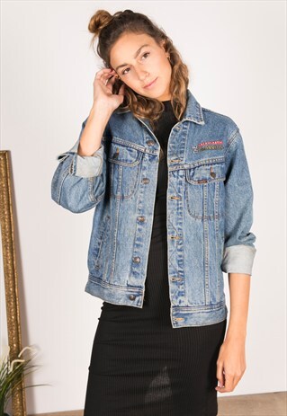 VINTAGE 80S EMBELLISHED LEE DENIM JACKET / R158