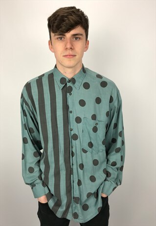 90S VINTAGE PATTERNED FESTIVAL SHIRT