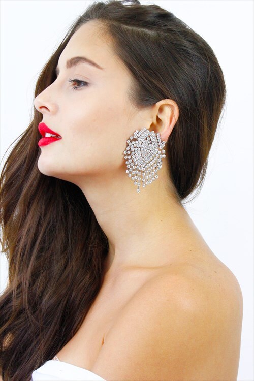 diamante earrings