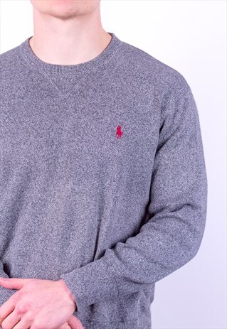 VINTAGE RALPH LAUREN SWEATSHIRT IN GREY SMALL